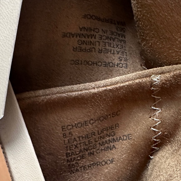 NIB Aqua College Women's Waterproof  "Echo" Dress Ankle Booties Tan Suede Sz 8.5 - Picture 11 of 14